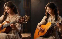 兩姐妹彈吉他，兩姐妹彈吉他和古琴